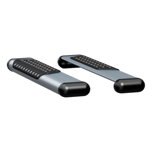 O-MEGA II 6IN OVAL STEPS SILVER POWDER COAT